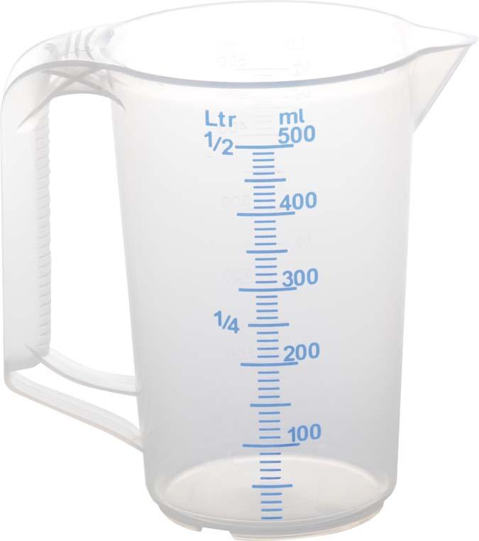 Messkanne PRECITOOL,  geschl.Griff 500ml Hünersdorff
