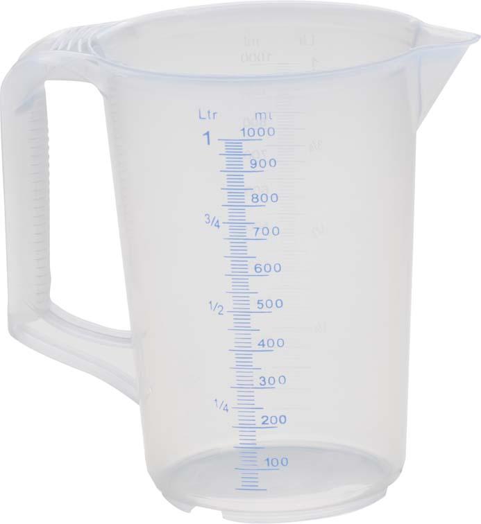 Messkanne PRECITOOL,  geschl.Griff 1000ml Hünersdorff