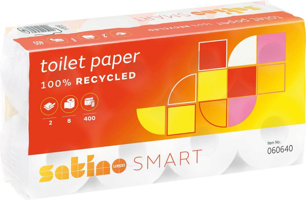 Toilettenpapier NEUTRAL,  WEPASmart2-lagig weiß 64 Rollen