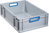 EuroBox PRECITOOL,  617,600x400x170mmGriffe offen,grau/blau