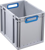 EuroBox PRECITOOL,  432,400x300x320mmGriffe offen,grau/blau