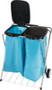 Abfallsammler 2-fach NÖLLE, Abfallsamml. 2x120 l Fahr.m.Deckel schw.