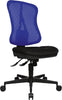 Drehstuhl PRECITOOL,  Head Point SY schwarz/blau,Netzr.