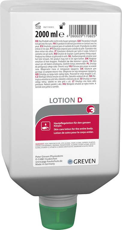GREVEN, Hautpflegelot.Speziallot ion D, 2000 ml Variofl. GREVEN