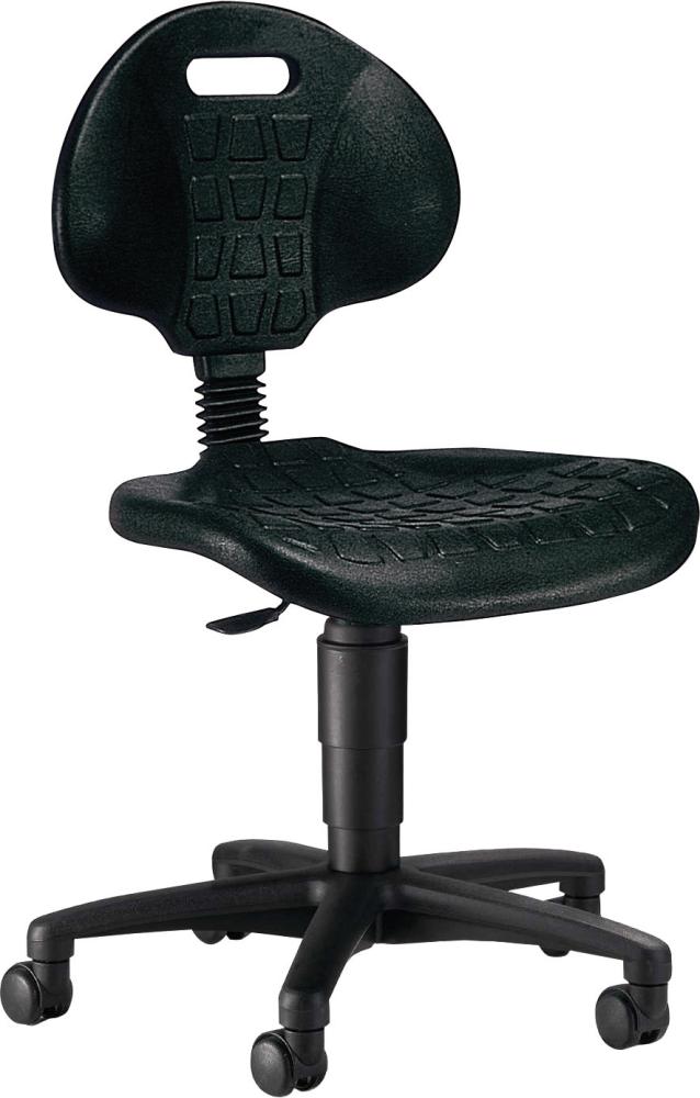 Arbeitsstuhl TOPSTAR,  TEC 20 Sitz PU-Schaum schwarz Sitzhöhe 420-550 mm mit Rollen