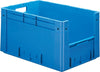 Sichtlagerkasten LA-KA-PE,  blau B400xT600xH320 mm Auflast 600kg, VE 2 Stk. mit Griffloch LA-KA-PE