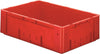 Transport-Stapelkasten LA-KA-PE,  B600xT400xH175 mm rot Auflast 700kg ohne Griffloch LA-KA-PE