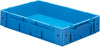 Transport-Stapelkasten LA-KA-PE,  B600xT400xH120 mm blau Auflast 700kg ohne Griffloch LA-KA-PE