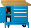 Mob.Werkbank LOKOMA,  FMW100/U m.Kabelaufroller RAL5012 LOKOMA