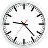 Quarz-Wanduhr BÜRK MOBATIME,  D300 eleg. Ziffernblatt we, Striche Mobatime
