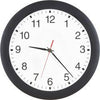 Funk-Wanduhr BÜRK MOBATIME,  D 300 mm Gehäuse sw, Zahlen Mobatime