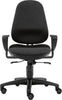 Bandscheibenstuhl SITWELL,  Profi Ultra M schwarz belastbar bis 100 kg Bezug: 100 % Polyester
