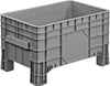 Großbehälter NEUTRAL,  PE stationärB1010xT640xH550 mm grau Volumen 220 l Boden/Wände geschlossen
