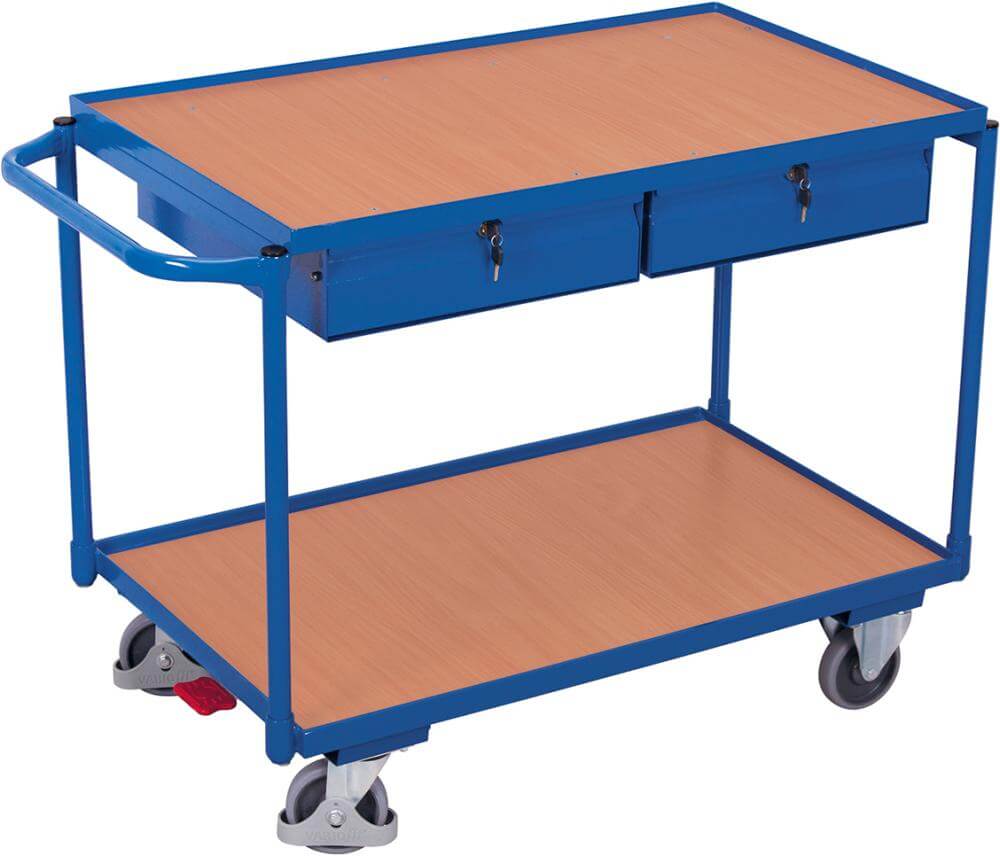 Tischwagen VARIOFIT,  985x590 2 Schubl.Griff waag. VarioFit