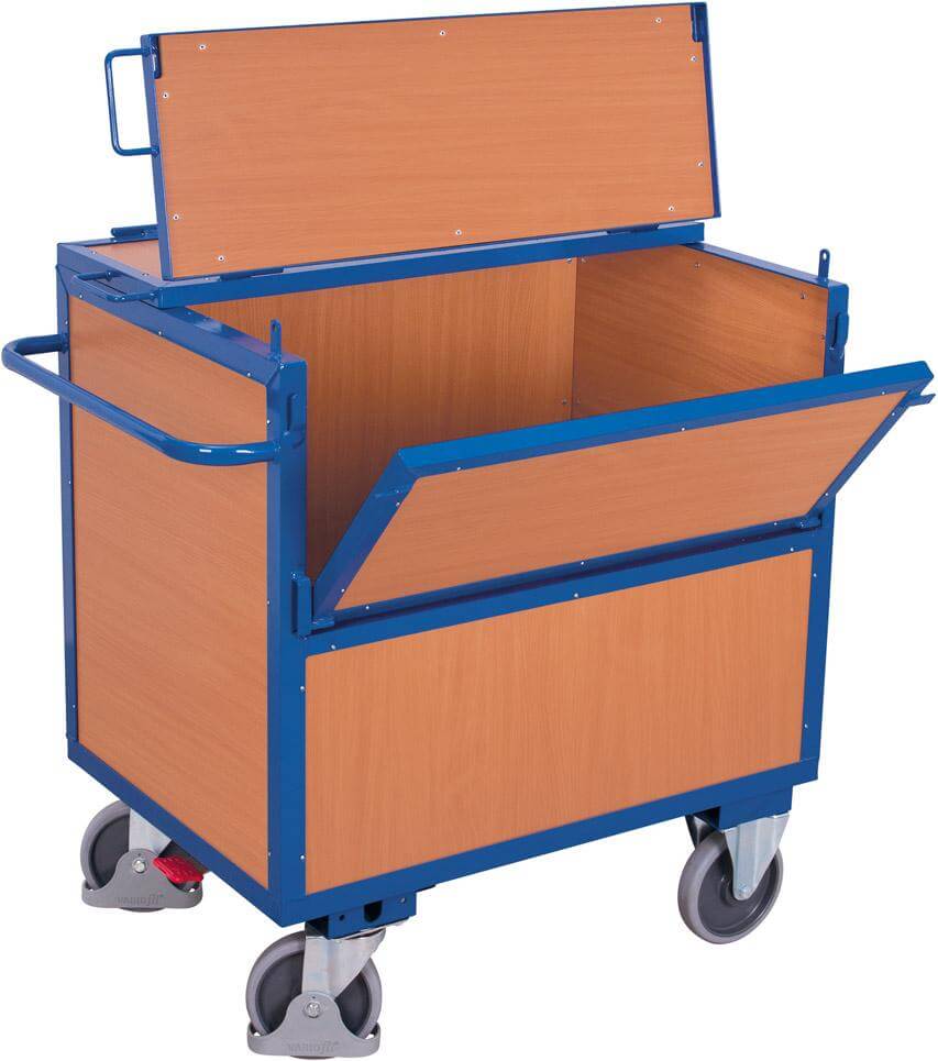 Holzkastenwagen VARIOFIT,  m.Deckel 500 kg 1170x770 mm VarioFit
