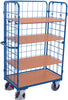 Etagenwagen VARIOFIT,  500 kg 3 WandLad. 1000x700 mm 4 Böden VarioFit