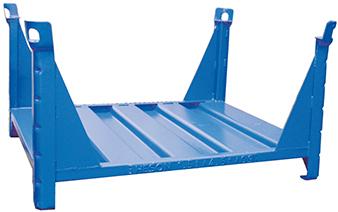 Lagergestell NEUTRAL,  RAL5010 B1200xT800xH600 mm Nutzlast1,5t Auflast4,5t mit Eckpfosten