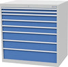 Schubladenschrank BEDRUNKA + HIRTH,  T736 1005 mm, 8 Sbl. VA