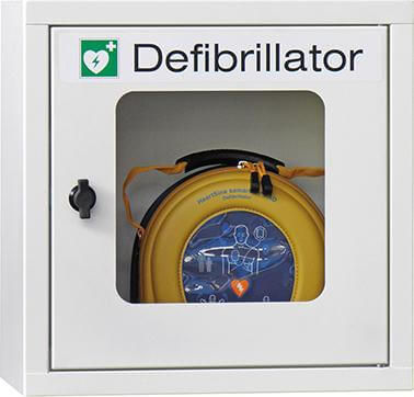 Hängeschrank PAVOY,  f. Defibr. 400x400x220.m.Alarm akust