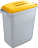 Wertstoffsammler DURABLE,  60l grauinkl. Deckel, gelb