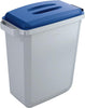 Wertstoffsammler DURABLE,  60l grauinkl. Deckel, blau