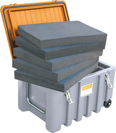Schaumstoffeinlage CEMO,  PUR für CEMbox 150 l VE 5 Stück