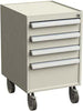 Schubladenblock TRESTON,  45/56 ESD hellgrau RAL 7035, 3x100