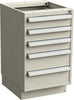 Schubladenblock TRESTON,  45/66 ESD hellgrau RAL 7035, 3x100