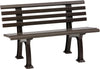 Gartenbank NEUTRAL,  IBIZA 2-Sitzer Länge 1200 mm braun Blome
