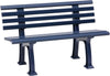 Gartenbank NEUTRAL,  IBIZA 2-Sitzer Länge 1200 mm blau Blome