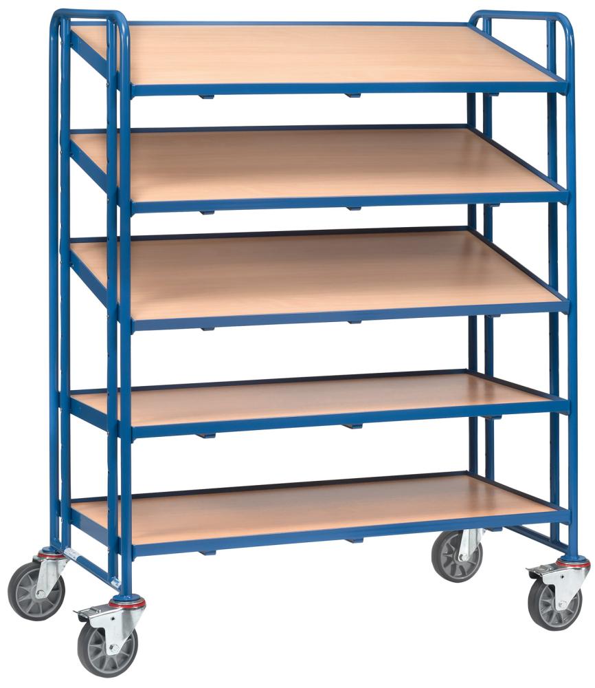 Eurokasten-Wagen FETRA,  1384 250kg 3Eb.1250x610mm Holzfetra