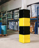 Pfeiler-Schutzprofil ASECOS,  160 PE schwarz VE 2 St.