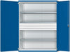 Schwerlastschrank ANKE,  B1485xT630xH1950mm RAL7035/5010 o.Mittelwand3Böden,3Schubladen 100kg
