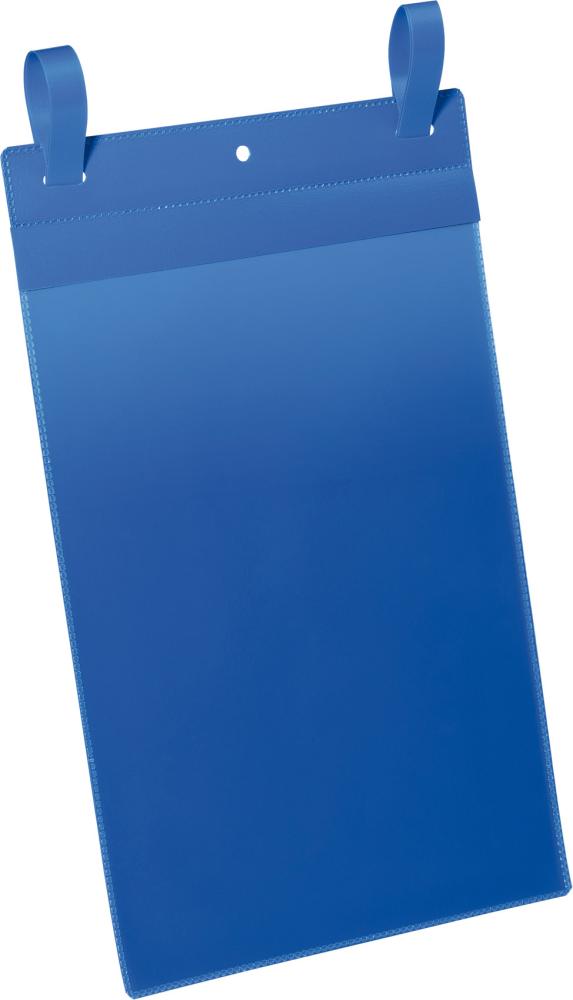 Dokumententasche DURABLE,  B210xH297 mm A4 hoch blau mit Lasche VE 50 Stück