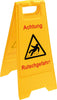 Warnschild NEUTRAL,  Rutschgefahr signalgelb