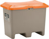 Streugutbehälter CEMO,  200 l B890xT600xH640 mm ohne Entnahmeöffnung grau/orange