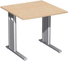 Schreibtisch GERAMÖBEL,  C-Fuß Ahorn 800x800/,680-820