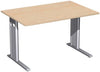 Schreibtisch GERAMÖBEL,  C-Fuß Ahorn 1200x800/,680-820
