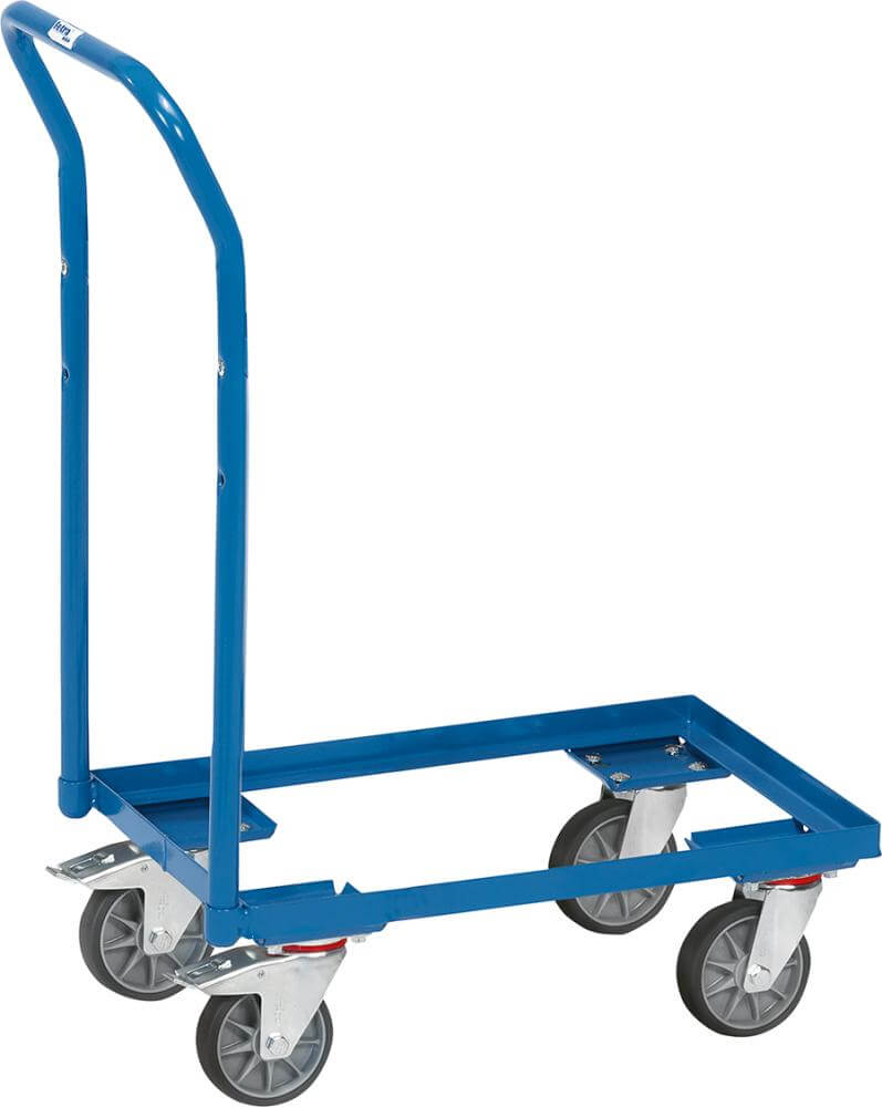 Eurokasten-Roller FETRA,  m.GriffLadefläche 605 x 405 mm