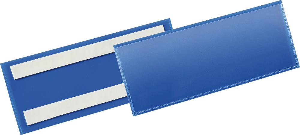 Etikettentasche DURABLE,  B210xH74 mm blau, selbstklebend VE 50 Stück