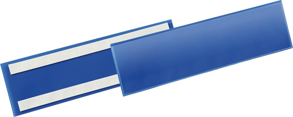 Etikettentasche DURABLE,  B297xH74 mm blau, selbstklebend VE 50 Stück