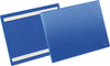 Etikettentasche DURABLE,  B297xH210 mm A4 quer blau, selbstklebend VE 50 Stück