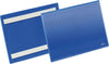 Etikettentasche DURABLE,  B210xH148 mm A5 quer blau, selbstklebend VE 50 Stück