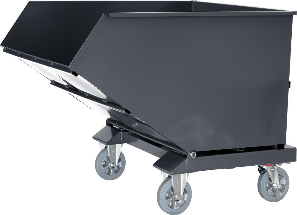Muldenkipper FETRA,  600l B855xT1458xH1099 mm RAL 7016 Tragkraft 750kg