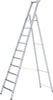 Stufenleiter ZARGES,  R13step S 10 Stufen Plattformhöhe 2,64 m Arbeitshöhe 4,65 m