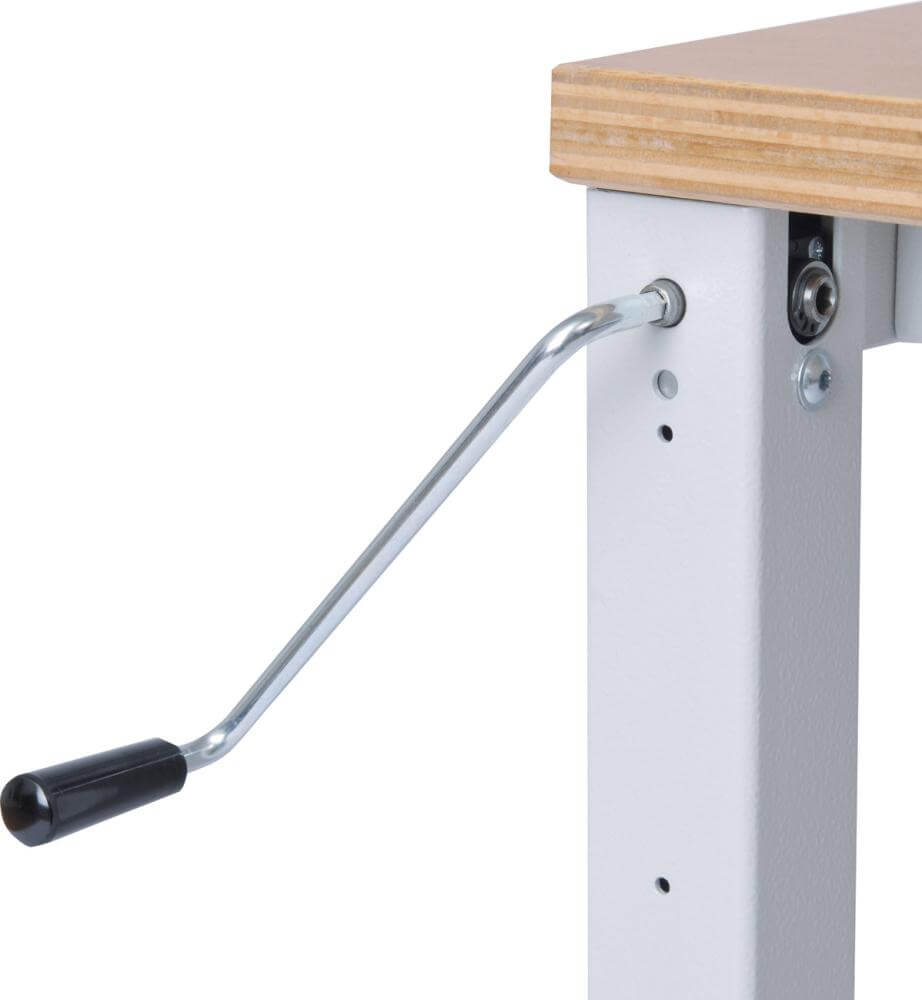 Grundgestell BEDRUNKA + HIRTH,  4-Fuß m. Kurbelverstellung 2000x600x670-1015 2000x600x670-1015