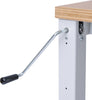 Grundgestell BEDRUNKA + HIRTH,  4-Fuß m. Kurbelverstellung 1500x600x670-1015 1500x600x670-1015