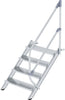 Alu-Treppe MUNK,  45 Grad 4 Stufen B 800 mm lichte Höhe 830 mm Ausladung 1058 mm
