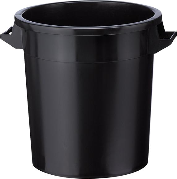 Kunststoff-Tonne NEUTRAL,  schwarz Inhalt: 50 Liter