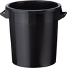 Kunststoff-Tonne NEUTRAL,  schwarz Inhalt: 50 Liter